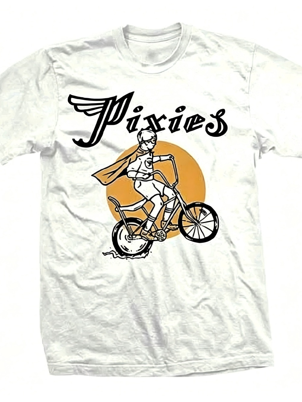 The Pixies Tony Bike Premium Soft White Womens Mens T-shirt Unisex